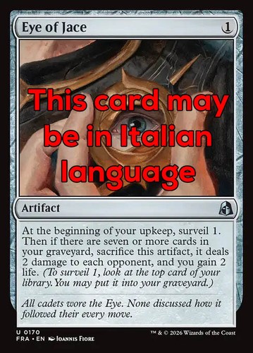 Mtg eye jace foil exc - eye,