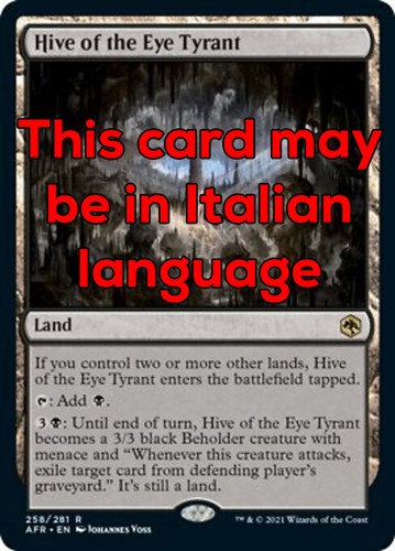 Mtg hive the eye tyrant - the,
