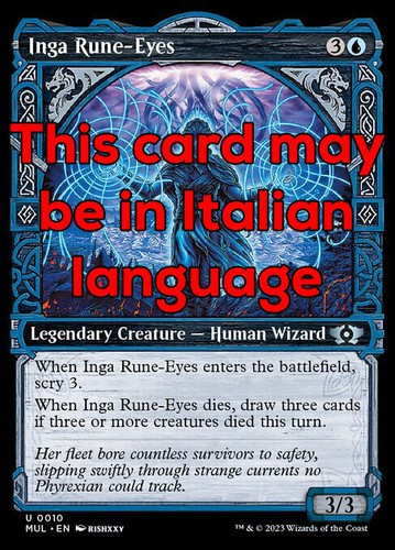 Mtg inga rune eyes - rune-eyes, exc
