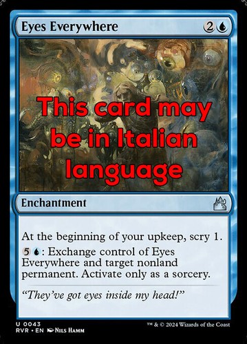 Mtg eyes everywhere exc - mtg, 2x