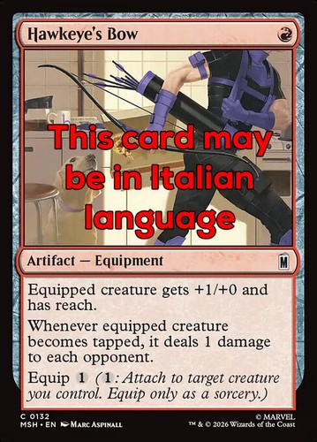 Mtg hawkeye bow foil exc - hawkeye's,