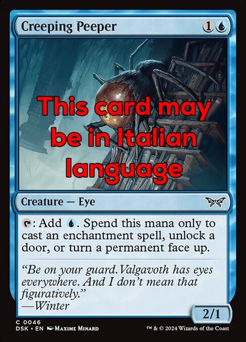 Mtg creeping peeper - creeping, exc