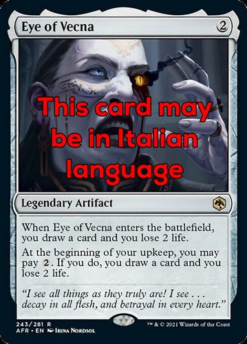 Mtg eye vecna exc occhio - mtg,