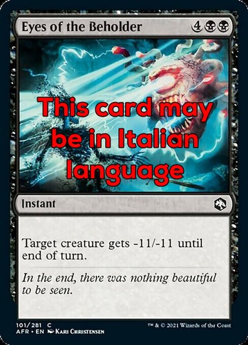 Mtg eyes the beholder - eyes,